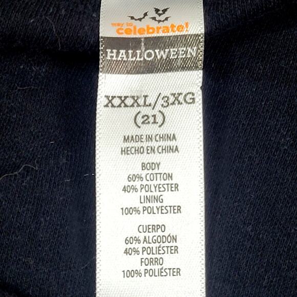 Junior Black Halloween Sweatshirt Kitty Cat‎ Sweat Shirt XXXL (21) - Picture 6 of 8